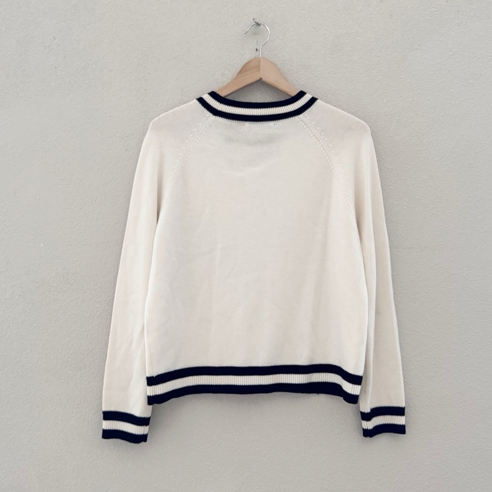 Alice + Olivia Albina LOVE Sweater RARE HTF Pullover Crew Wool Classic Novelty S - Picture 6 of 15